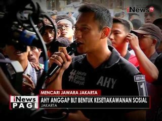 Ahok kritisi program BLT AHY-Sylviana - iNews Pagi 02/11