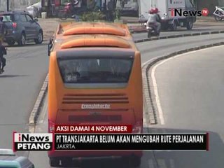 PT TransJakarta pastikan belum ada rute pengalihan perjalanan - iNews Petang 03/11