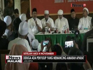 GNPF membantah aksi damai di dalangi aktor politik atau kelompok radikal - iNews Malam 06/11