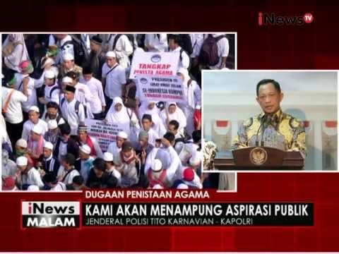 Kapolri berjanji akan gelar perkara Ahok secara terbuka - iNews Malam 06/11