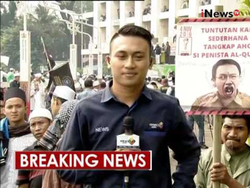 Live report : Massa gelar doa bersama sebelum lakukan aksi damai - iNews Breaking News 04/11