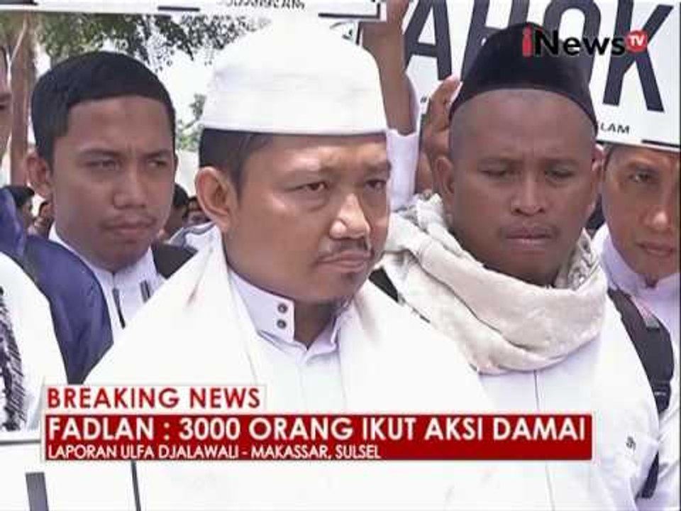 Live report : situasi terkini aksi damai di Makassar - iNews Breaking News 04/11