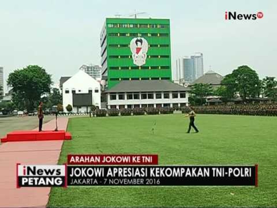 Presiden Jokowi apresiasi kekompakan TNI-Polri amankan aksi damai - iNews Petang 08/11