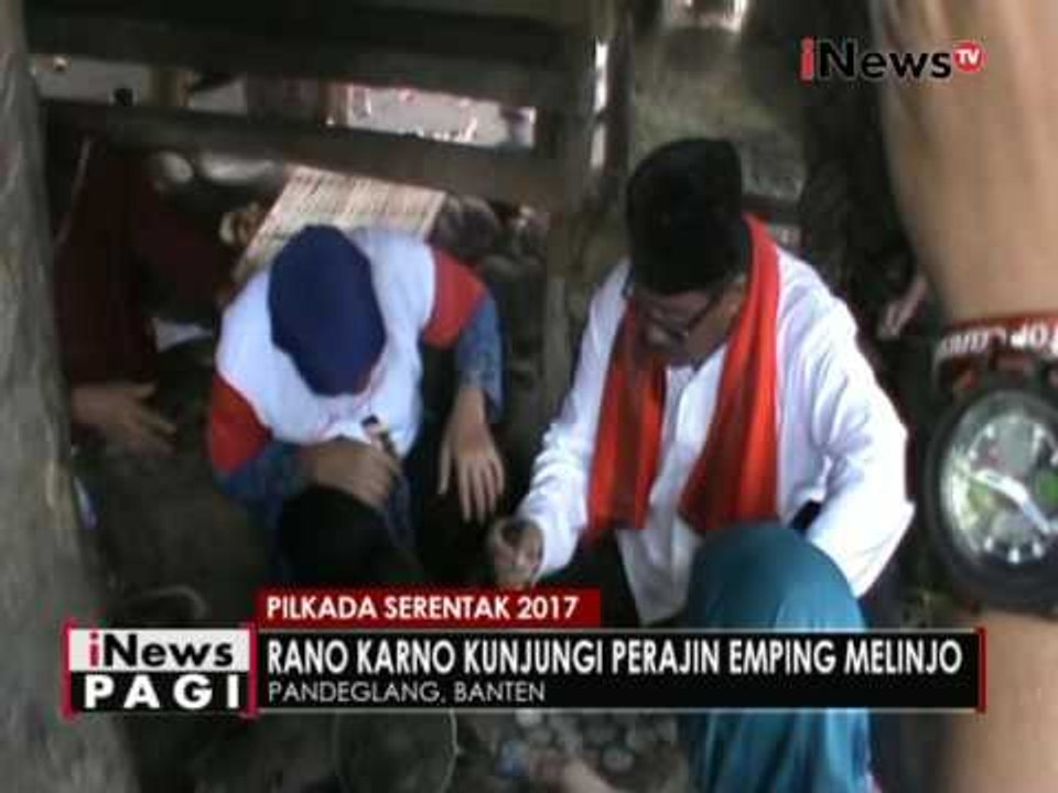 Rano Karno sambangi perajin emping melinjo di Pandeglang, Banten - iNews Pagi 08/11