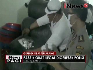 Petugas penggerebek pabrik obat terlarang - iNews Pagi 08/11