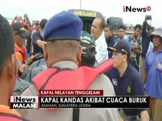 Tim Evakuasi temukan 1 korban kapal tenggelam di Asahan, Sumut - iNews Malam 07/11