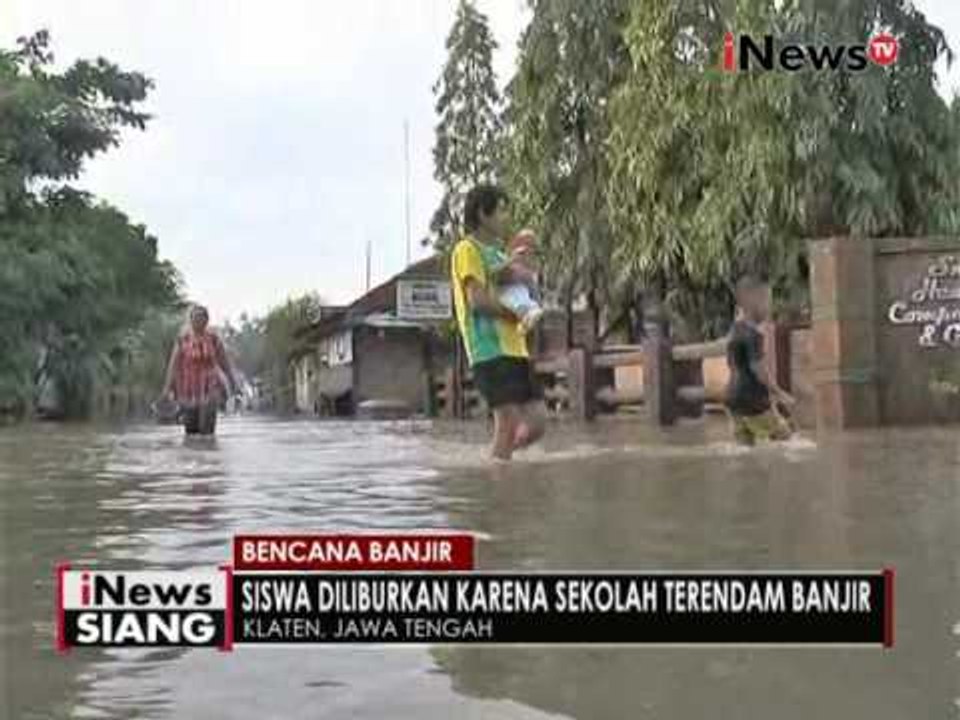 Hujan deras guyur Klaten akibatkan banjir setinggi 30 cm - iNews Siang 10/11