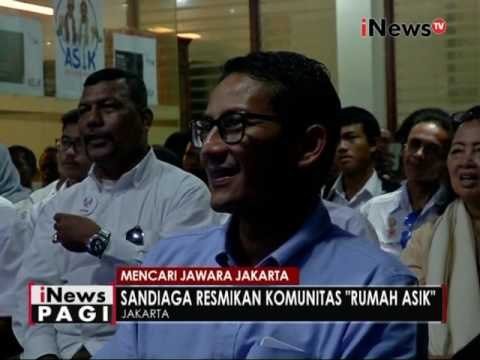Sandiaga Uno resmikan komunitas Rumah Asik di Kemang, Jaksel - iNews Pagi 14/11