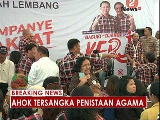Live Report : Tanggapan Ahok terkait dirinya sebagai tersangka - iNews Breaking News 16/11