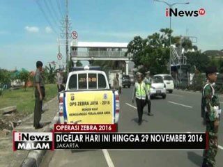 Polisi gelar Operasi Zebra dimulai hari ini hingga 29 November 2016 - iNews Malam 16/11