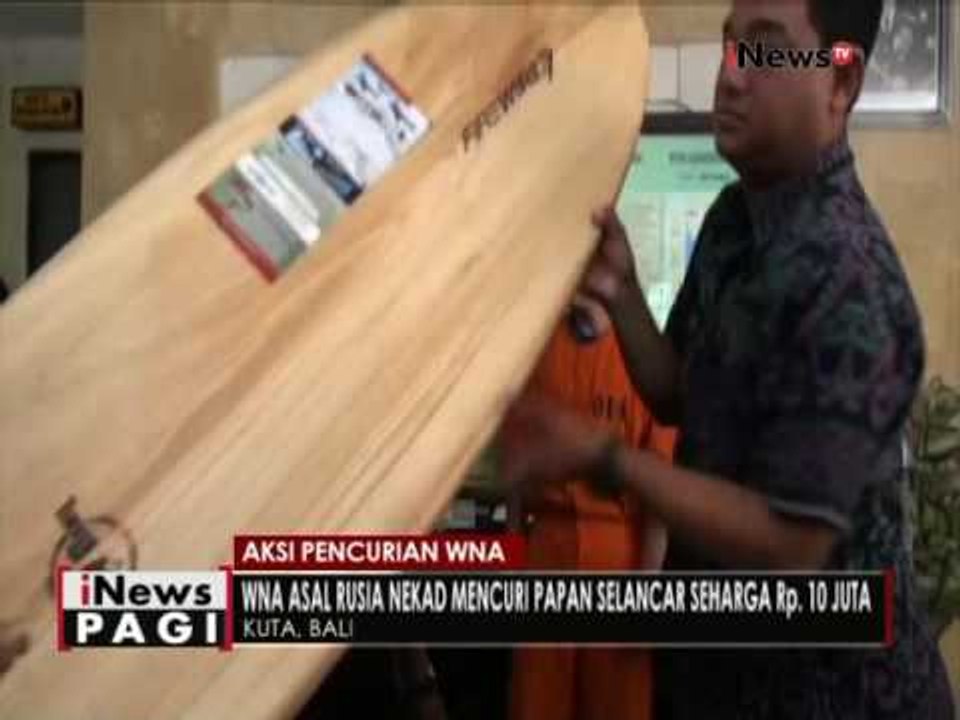 Turis asal Rusia tertangkap mencuri - iNews Pagi 17/11