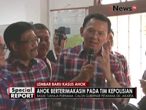 Ahok berterima kasih kepada Polri terkait penetapannya sebagai tersangka - Spesial Report 17/11