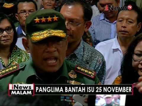 Panglima TNI membantah kunjungan Jokowi ke pasukan elit untuk pengamanan demo - iNews Malam 17/11