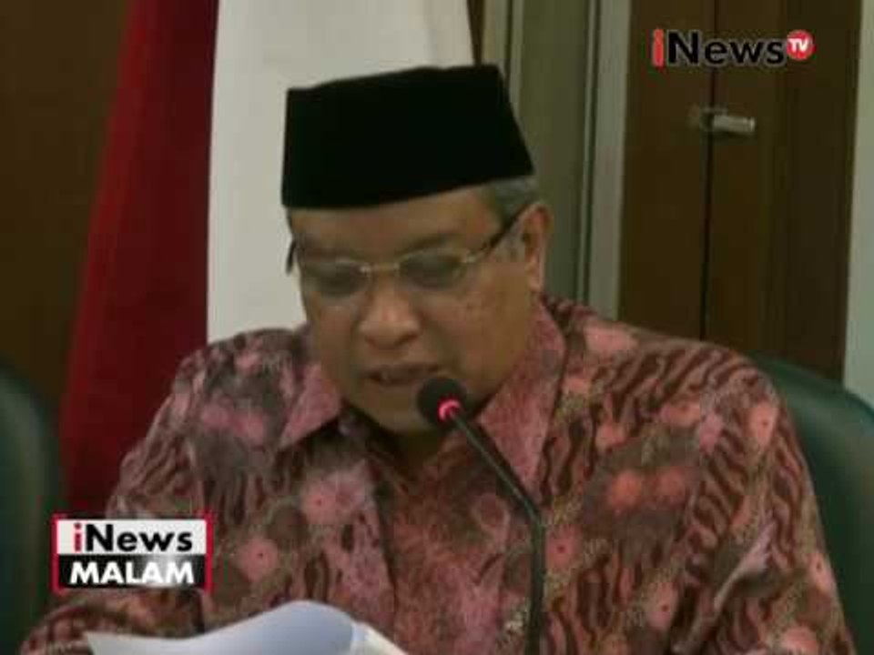 Pengurus PBNU berharap semua warga hormati hukum & tidak kembali turun kejalan - iNews Malam 17/11