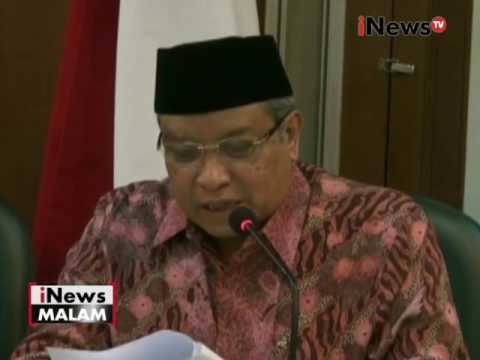 Pengurus PBNU berharap semua warga hormati hukum & tidak kembali turun kejalan - iNews Malam 17/11