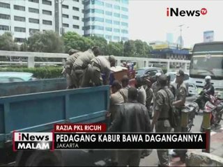 Beberapa PKL didepan DPR tolak & lawan petugas saat dirazia - iNews Malam 17/11