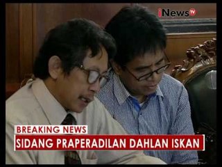 Suasana jalannya sidang praperadilan Dahlan Iskan Part 2 - iNews Breaking News 17/11