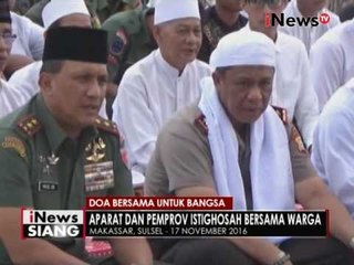 Tak hanya di Jakarta, Doa bersama juga digelar TNI, POLRI & warga di Makassar - iNews Siang 18/11