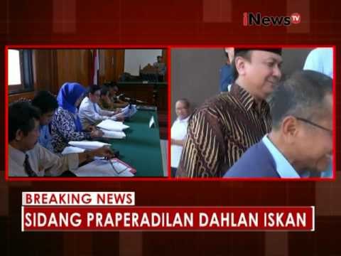 Suasana jalannya sidang praperadilan Dahlan Iskan Part 1 - iNews Breaking News 17/11