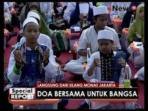 Doa Untuk Bangsa bersama TNI, POLRI, warga & Ulama di Monas Part 2 - Spesial Report 18/11