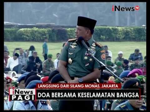 Sambutan Panglima TNI & Kapolri dalam Doa bersama keselamatan Bangsa di Monas - iNews Pagi 18/11
