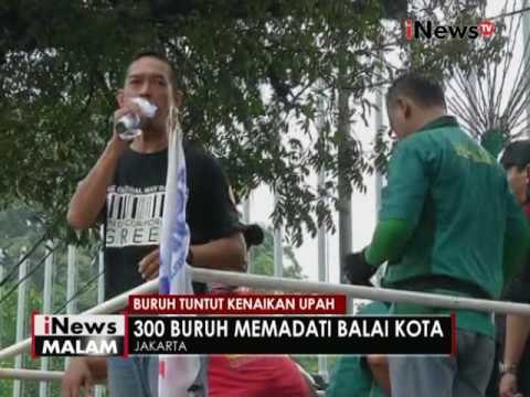 Ratusan buruh Ibukota desak Pemerintah naikan UMP menjadi 3,8 Juta - iNews Malam 21/11