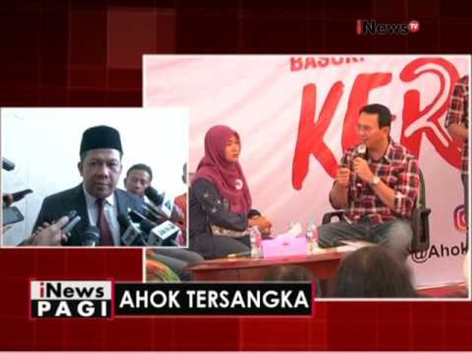 Para Cagub Jakarta memberikan dukungan dan berharap proses Hukum berjalan adil - iNews Pagi 17/11