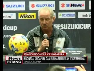 Alfred Riedl : Pertandingan Indonesia vs Singapura akan berlangsung terbuka - iNews Petang 24/11