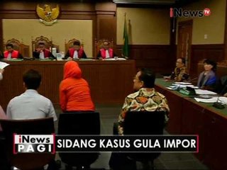 Sidang kasus gula impor dengan tersangka Irman Gusman kembali digelar - iNews Pagi 23/11