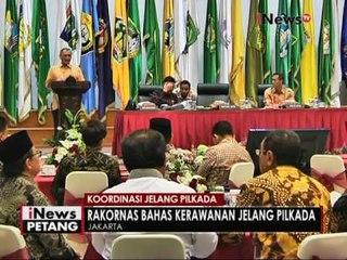 Rakornas Kemendagri dengan Gubernur seluruh Indonesia - iNews Petang 24/11