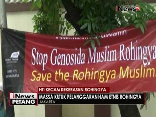 Unjuk rasa massa HTI di depan Kedubes Myanmar - iNews Petang 24/11