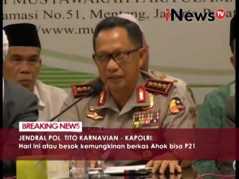 Kapolri tegaskan penyelidikan kasus Ahok selesai minggu ini - iNews Breaking News 28/11
