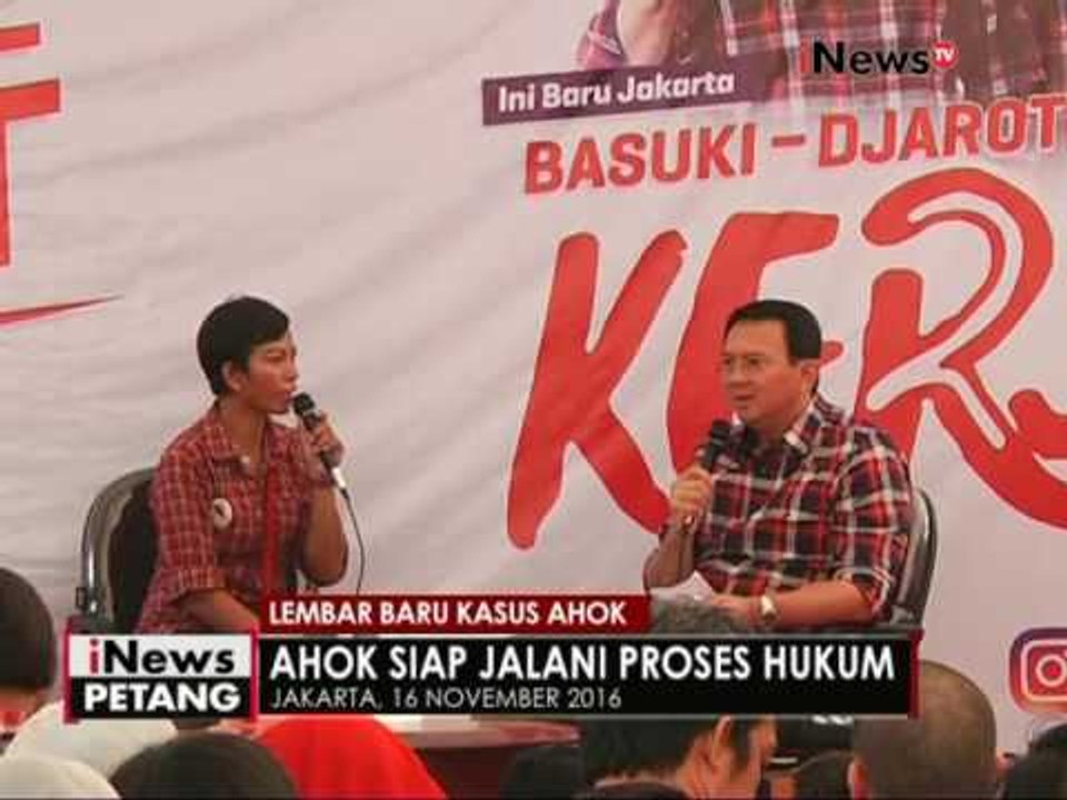 Ahok dijerat dengan ancaman Hukuman paling lama 5 tahun penjara - iNews Petang 25/11