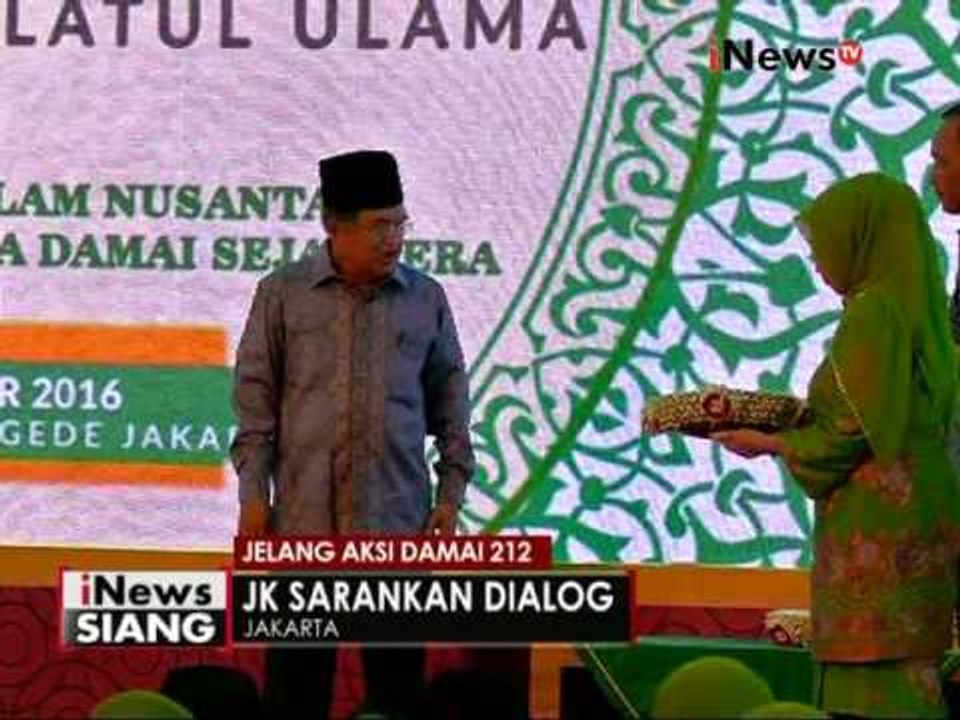 Wapres JK angkat bicara mengenai aksi 2 Desmeber 2016 - iNews Siang 28/11