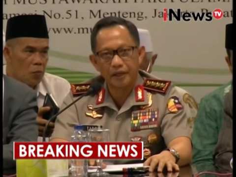 Breaking News 01 : Konferensi Pers MUI dan Kapolri  - iNews Breaking News 28/11