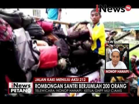 Telewicara : Jalan kaki menuju aksi 212, santri sudah sampai Garut - iNews Petang 29/11