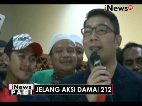 Walikota Bandung Ridwan Kamil datangi para peserta aksi 212 dari Ciamis - iNews Pagi 01/12