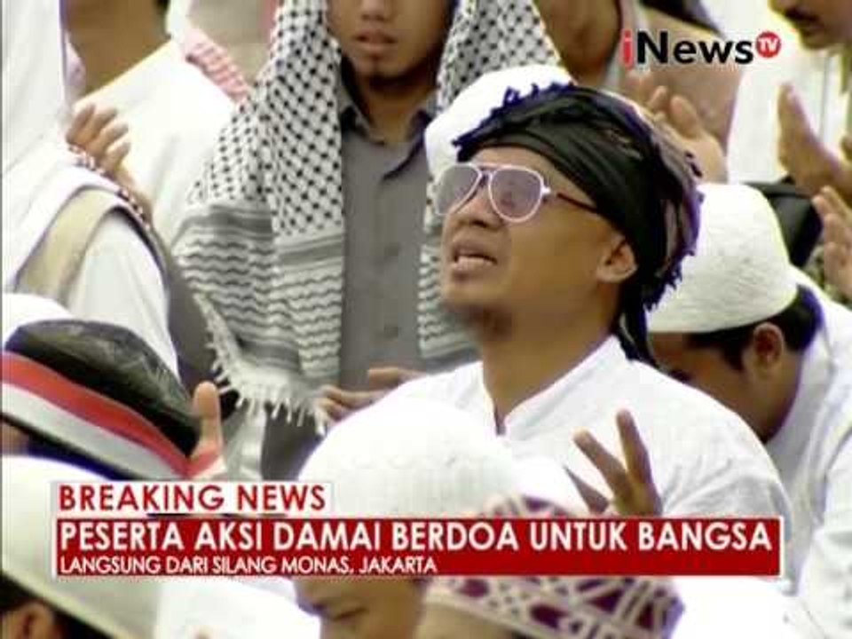 Ustadz Arifin Ilham pimpin doa untuk bangsa di Monas, Jakarta - iNews Breaking News 02/12