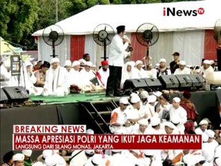 Massa apresiasi Polri yang ikut jaga keamanan - iNews Breaking News 02/12