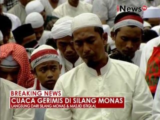 Hujan tak menghalangi peserta aksi 212 untuk Shalat berjamaah - iNews Breaking News 02/12