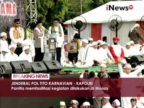 Kapolri sampaikan pesan kepada para peserta aksi damai 212 di Monas - iNews Breaking News 02/12