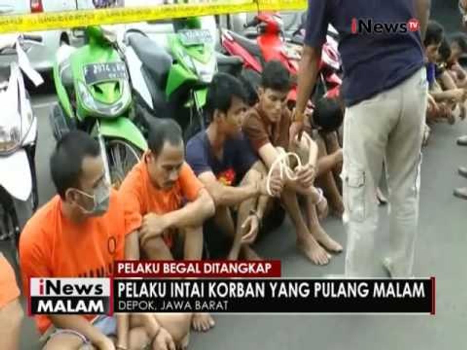 Puluhan pelaku begal dan curanmor di amankan Kepolisian di Kota Depok - iNews Malam 06/12