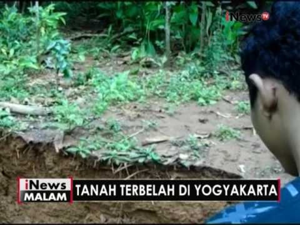 Tanah di Gunung Kidul terbelah karena tidak kuat menahan derasnya hujan -  iNews Malam 06/12