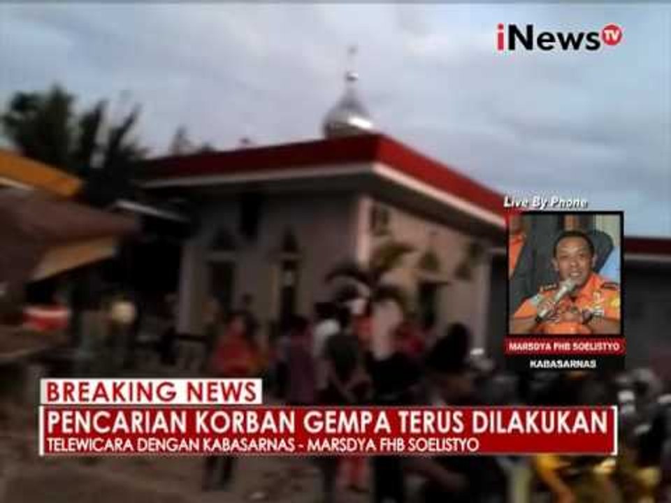 Kabasarnas : Anjing pelacak diterjunkan untuk cari korban - iNews Breaking News 07/12