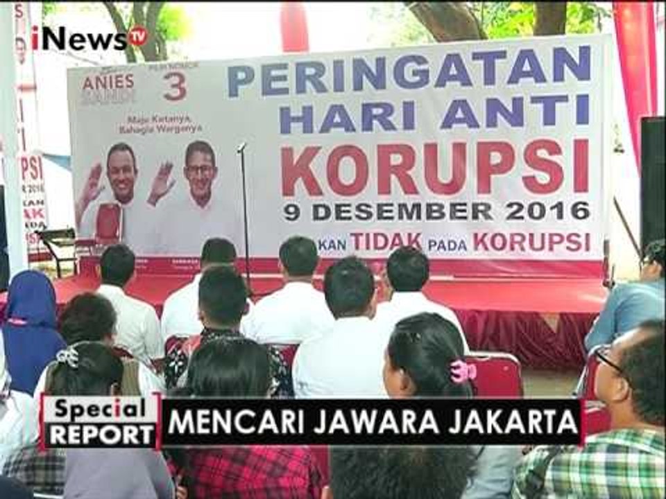 Anies & Sandi serta tim relawan gelar peringatan "Hari Anti Korupsi" - Spesial Report 09/12