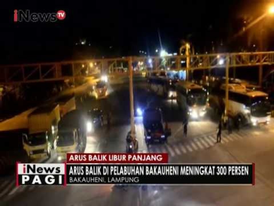 Pasca libur panjang, Pelabuhan Bakauheni dipadati penumpang arus balik - iNews Pagi 13/12
