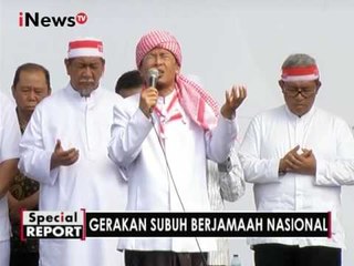 Aa Gym pimpin Doa penutup acara Gerakan Subuh Nasional di Gasibu - Spesial Report 12/12