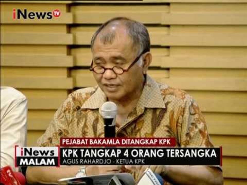 Konferensi Pers KPK terkait penangkapan 4 tersangka - iNews Malam 15/12