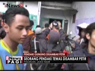 Seorang Mahasiswa tewas tersambar petir saat mendaki gunung di Jatim - iNews Pagi 15/12