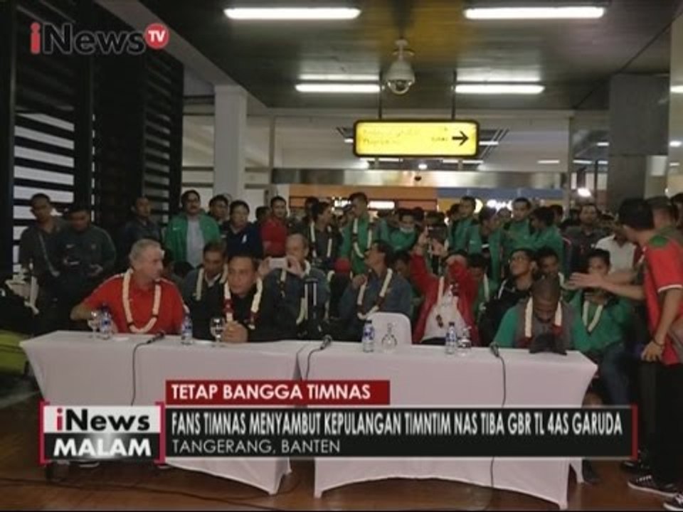 Timnas Indonesia tiba di Jakarta, para fans tetap bangga - iNews Malam 18/12